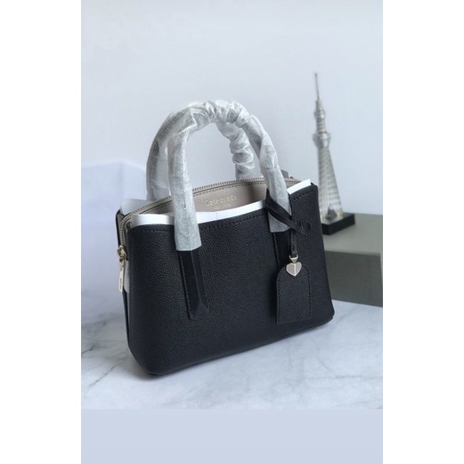 KS Mini Margaux Satchel Warm Black Taupe