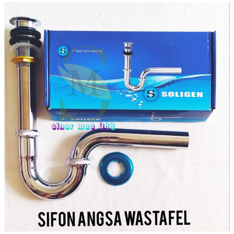 SIFON ANGSA SOLIGEN / SIFON WASTAFEL / SIFON ANGSA / SIFON PEMBUANGAN WASTAFEL BAGUS MURAH