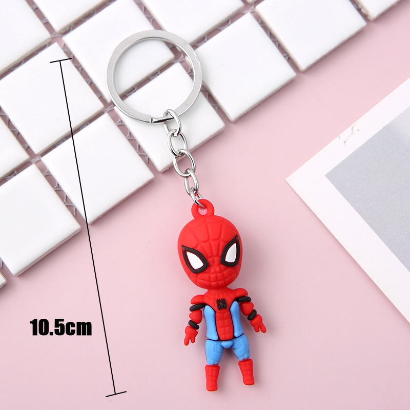 OVERFLOWS.ID Gantungan Kunci 3D Superhero Bocy Ganci Joystick Game Keychain