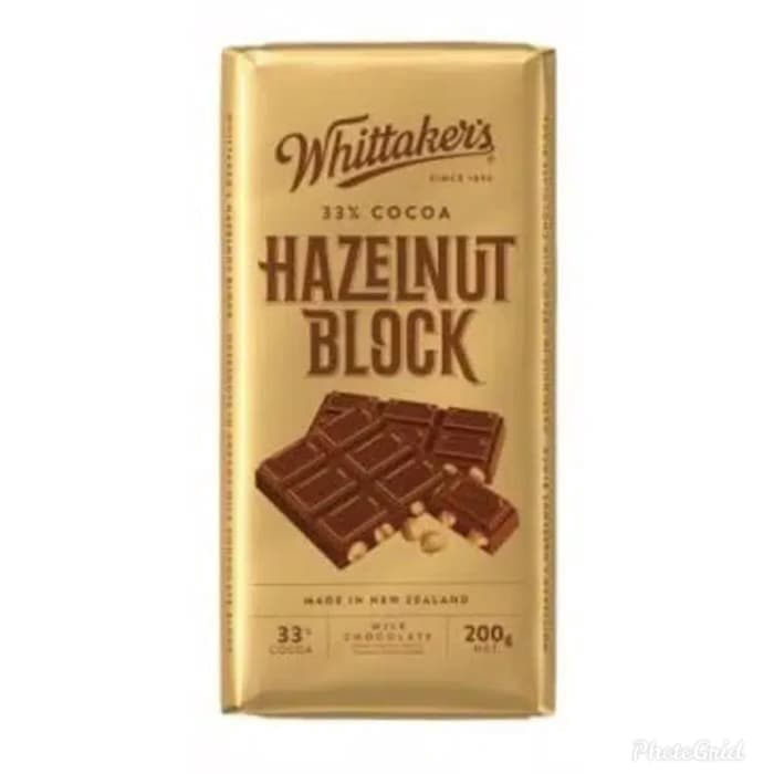 

Whittaker's Hazelnut Block Chocolate(Paket 2pcs)-Chocolate Import