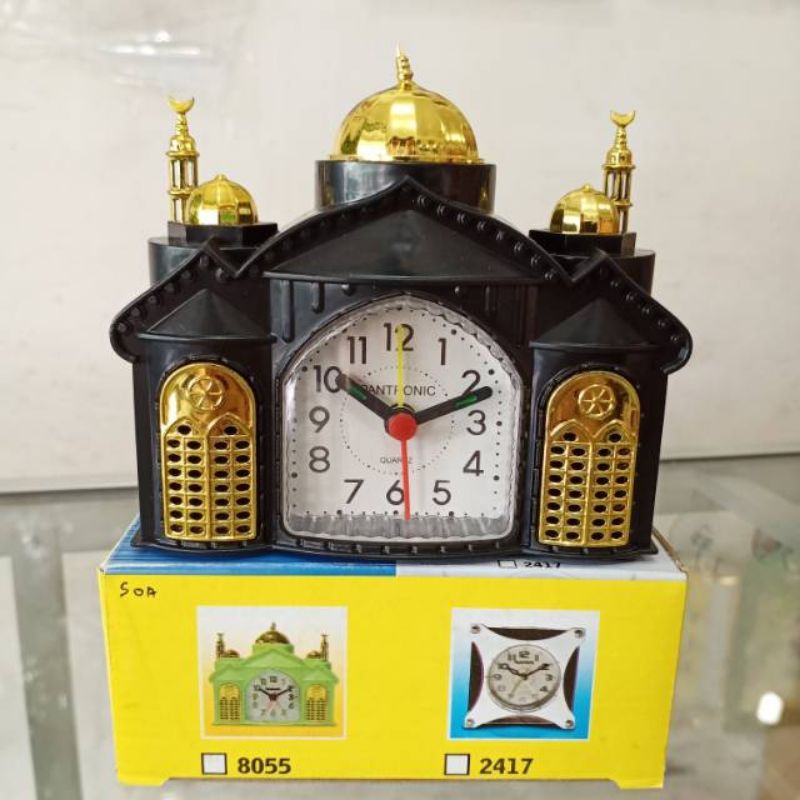 Jam Weker beep Muslim Masjid Alarm Beker ukuran 12cm