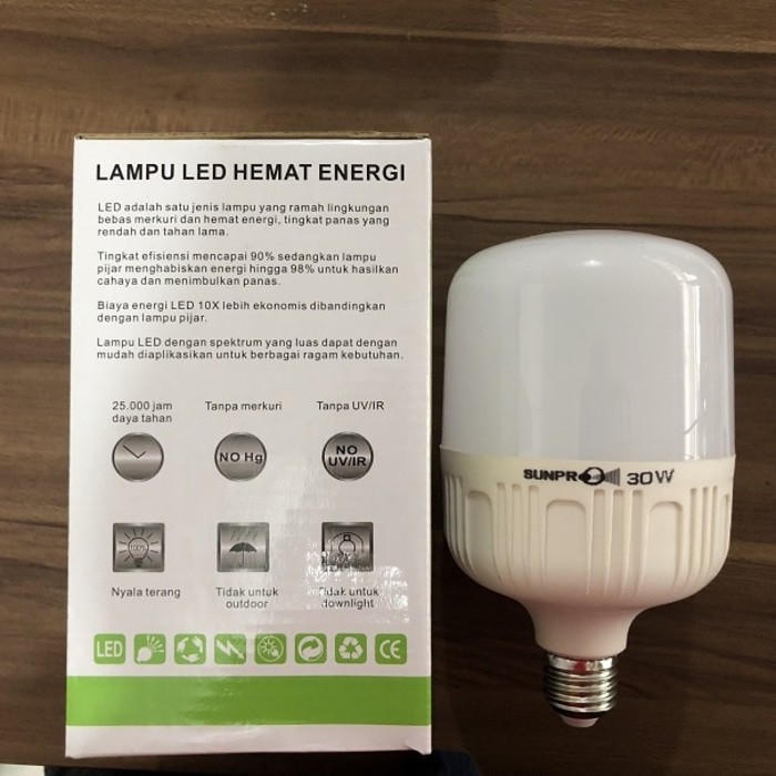 Lampu LED Tabung Sunpro 30Watt Besar Terang Hemat Energi