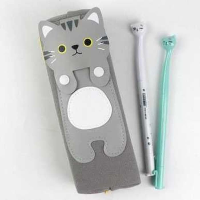 

Kotak Pensil Cute Kawai Cat - Gray