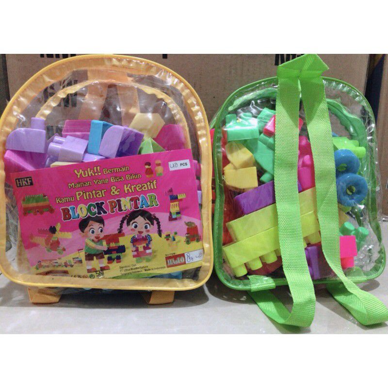 Mainan Lego Block Pintar Ransel