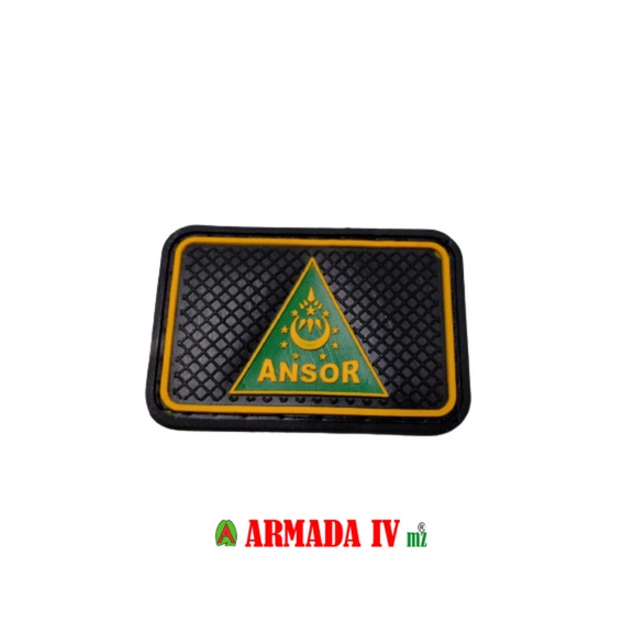 Patch Rubber Velcro Banser Ansor NU