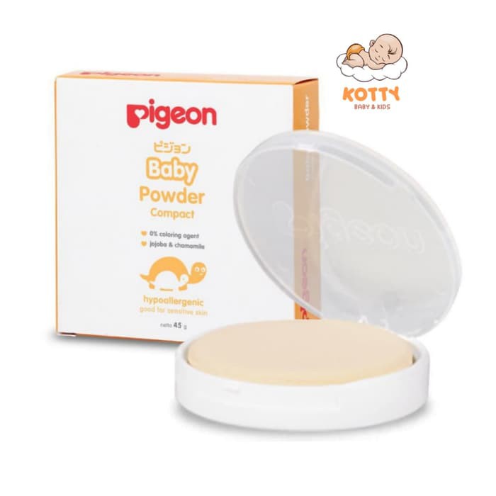 PIGEON Baby Powder Cake Chamomile 45g | Bedak Padat Bayi