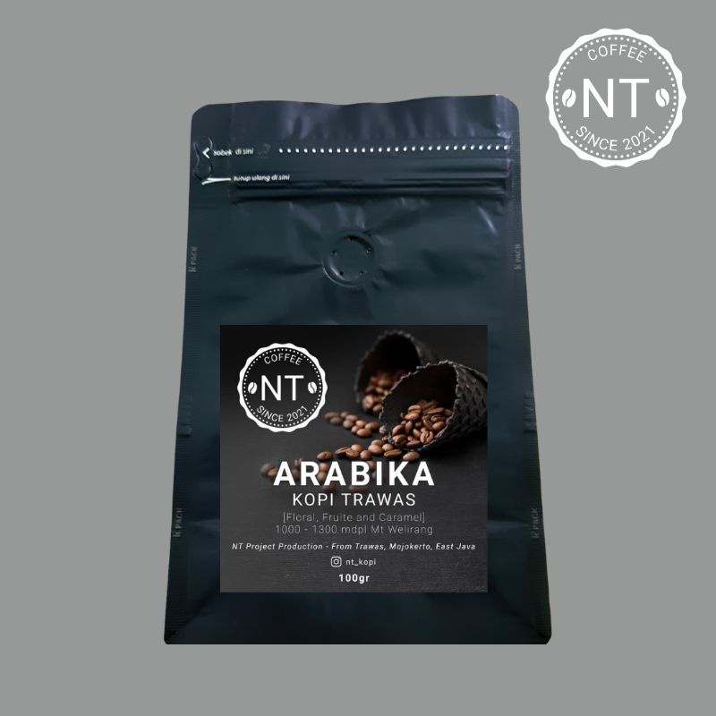 

KOPI ARABIKA 100GRAM | ASLI KOPI TRAWAS | NT COFFEE