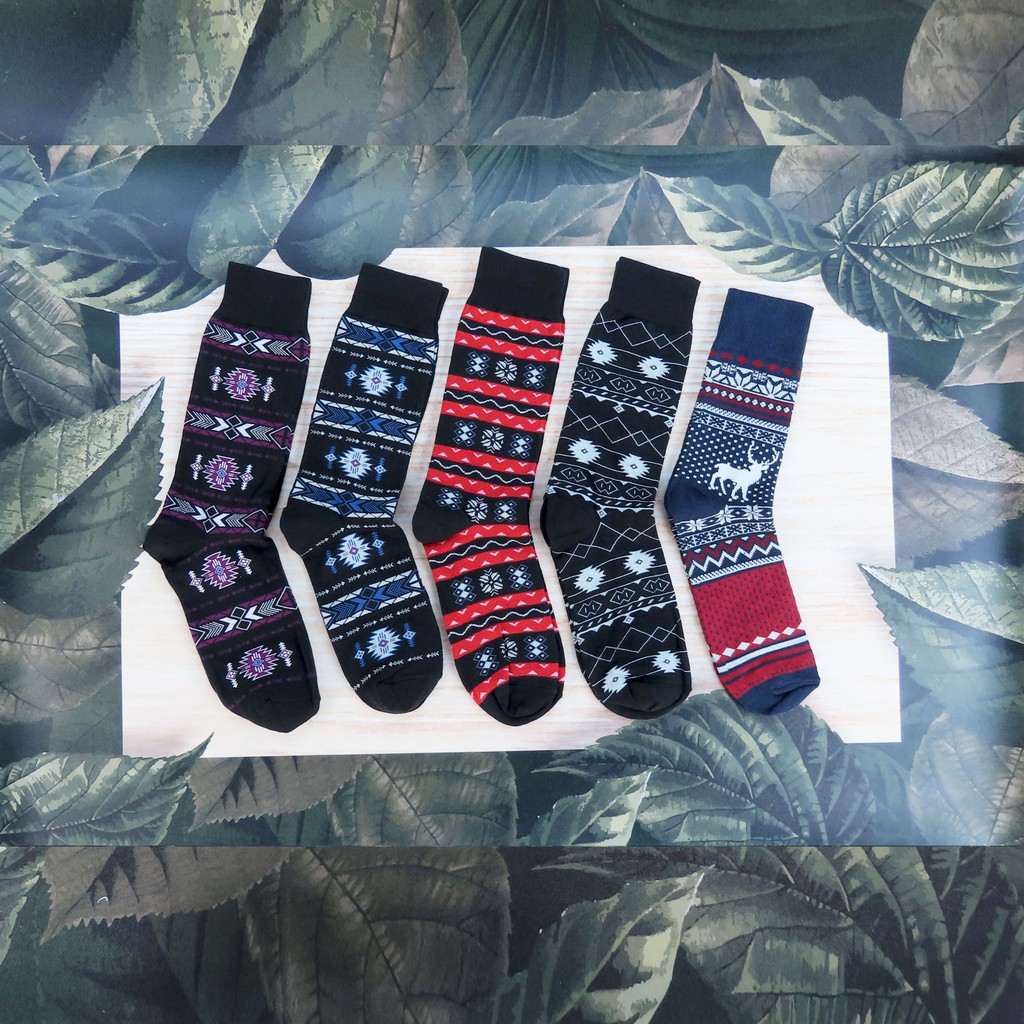 Kaboss Kaos Kaki Pria Motif Tribal Socks Premium