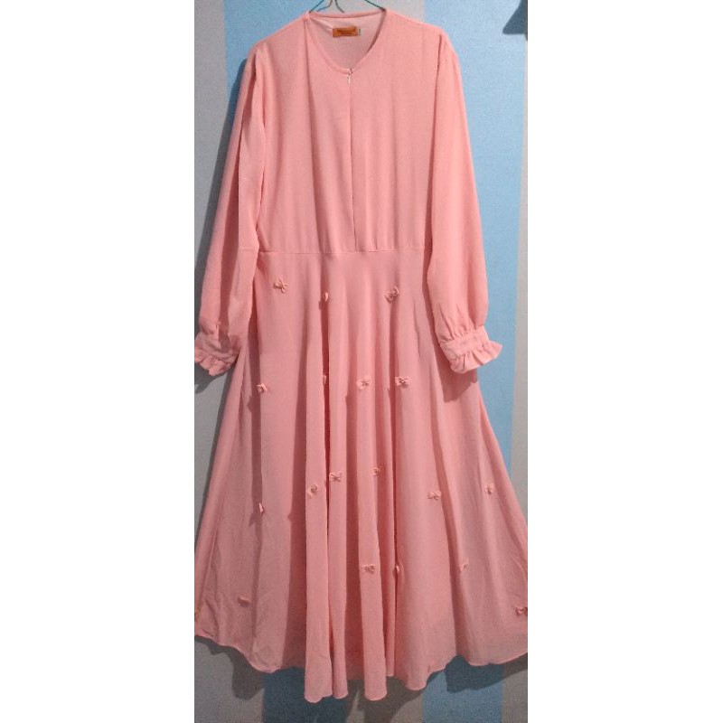 Gamis Pesta Syar'i plus hijab