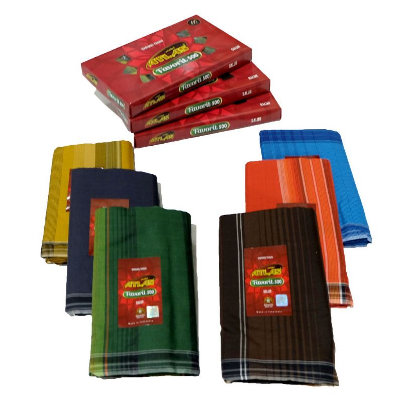 Sarung atlas favorit kotak kotak
