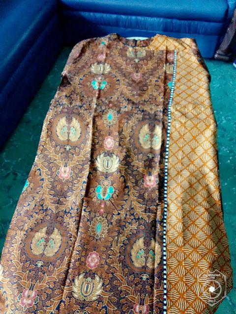 Ms Gamis Batik Sriwedari Maxi Super Jumbo Xxl Ld 110c. Bumil/busui Katun Sogan
