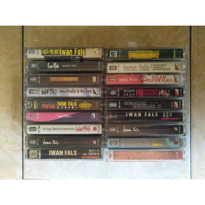 17 Kaset pita iwan fals ori sepaket album lengkap