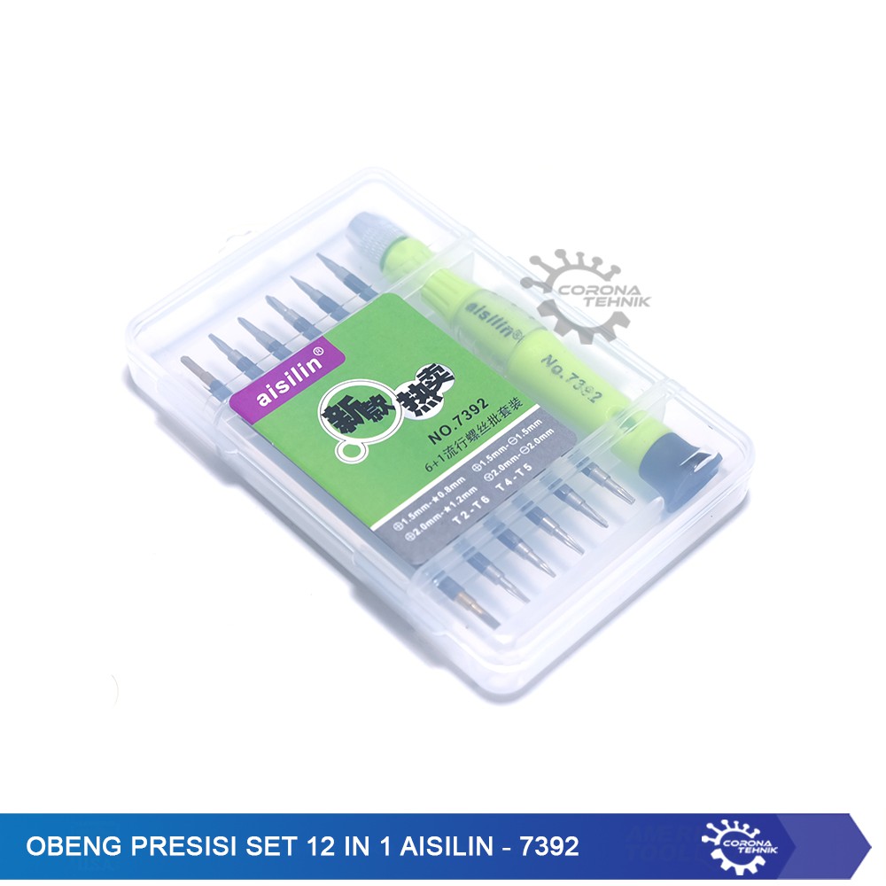 Obeng Presisi Set 12 in 1 Aisilin