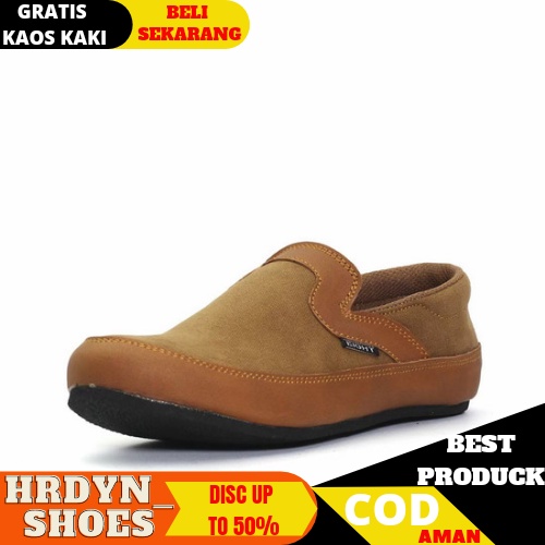 SEPATU SLIP ON PRIA EIGTH CANIF SUEDE PREMIUM CASUAL SLIP ON PRIA NYAMAN || SLIP ON PRIA PANSUS 2021