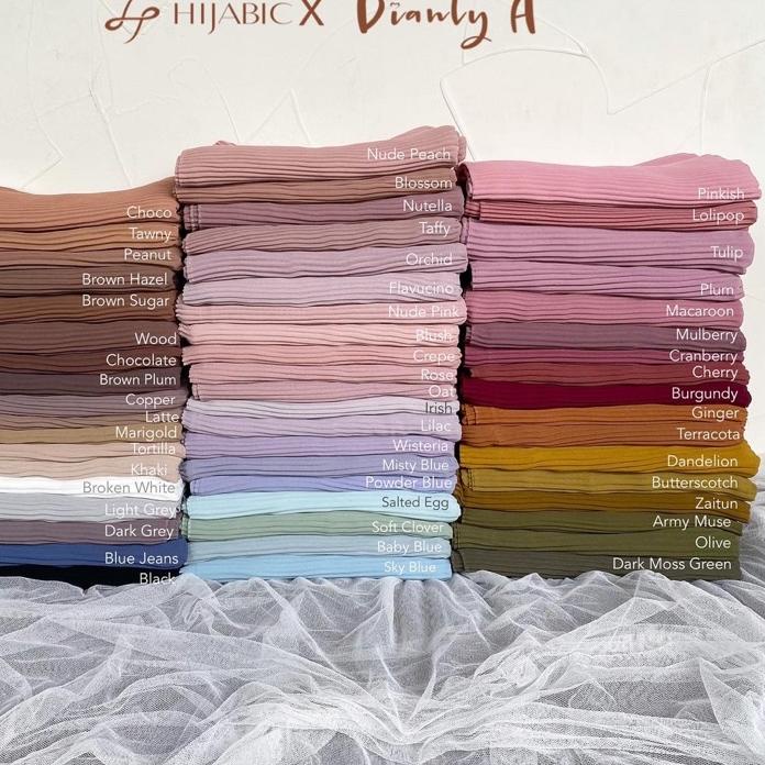 [COD] HIJABIC X Dianty Annisa. Naira Pleated Shawl (Pashmina Plisket) PART 1 #Terbagus