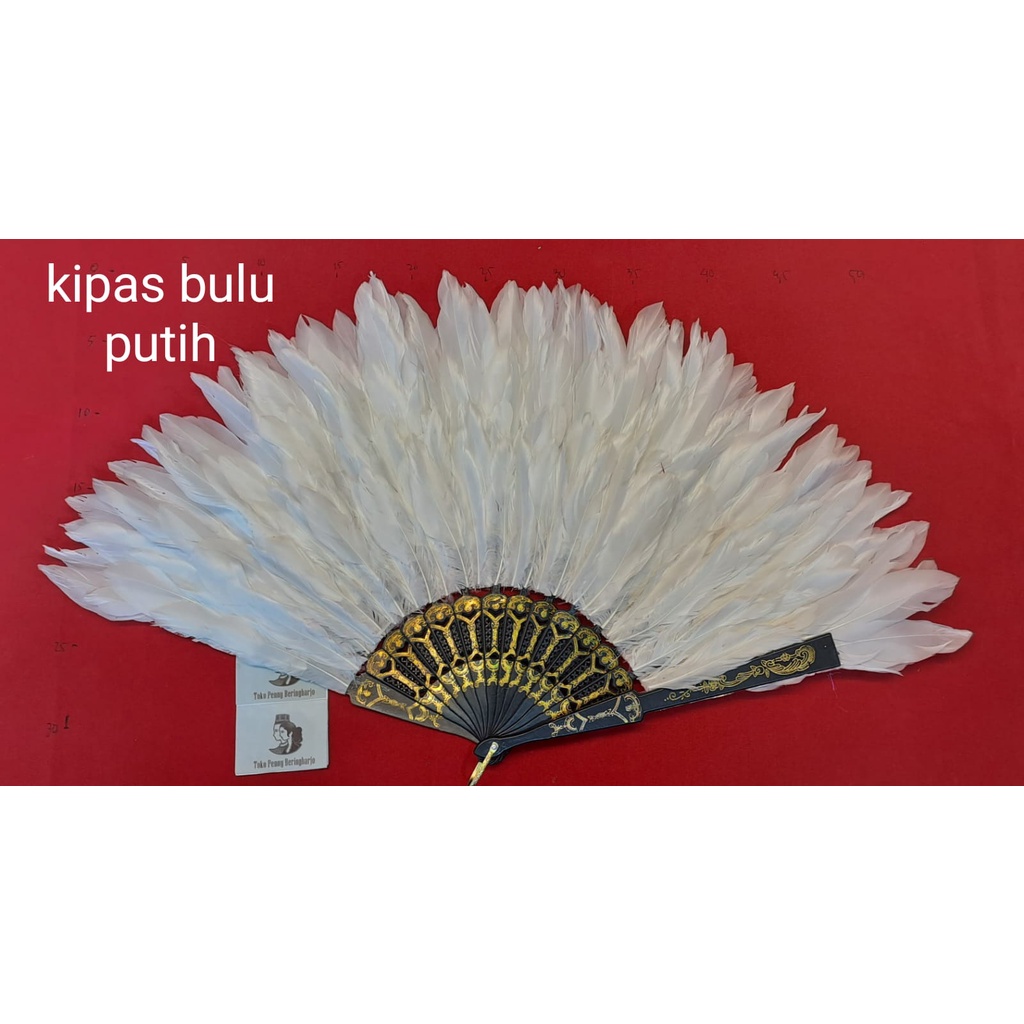 Kipas Bulu Angsa Warna Warni/kipas bali