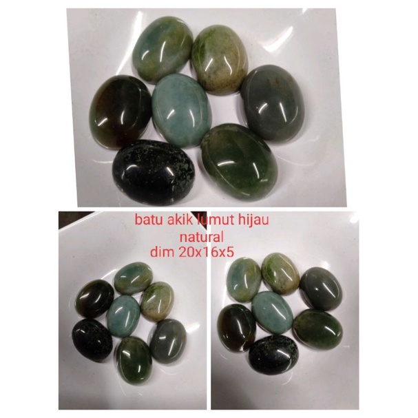 batu akik lumut hijau top quality