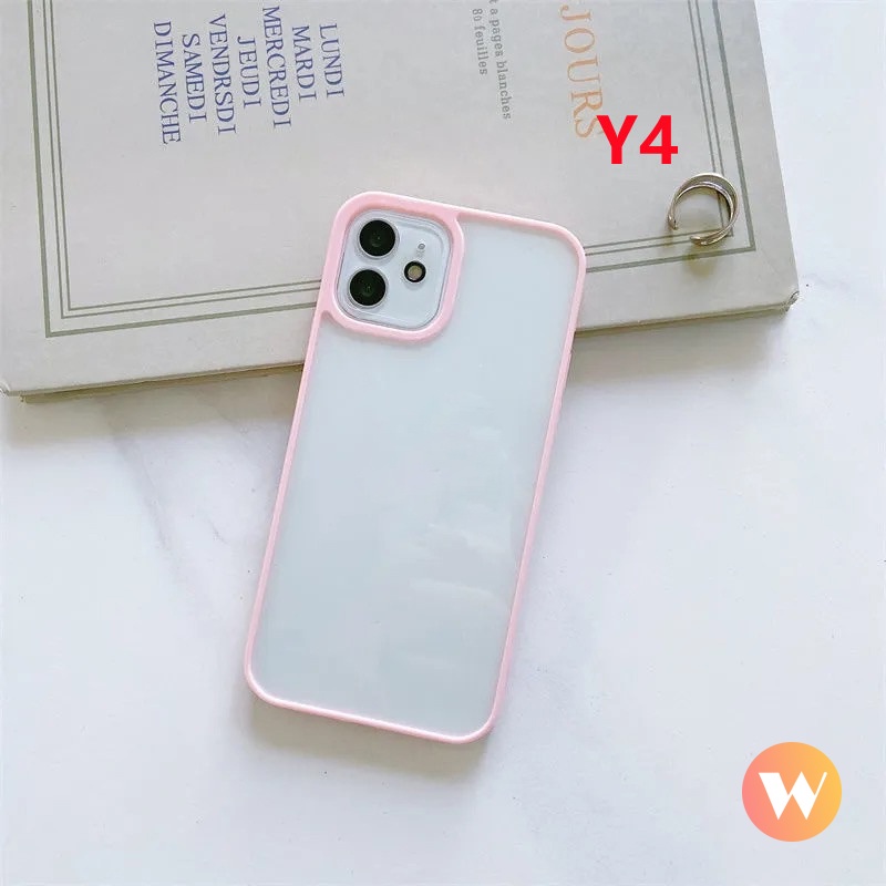 Casing Soft Case iPhone X XR XS Max 7 8 Plus 11 Pro Max 6 6s Plus 13 12 Pro Max Warna Macaron