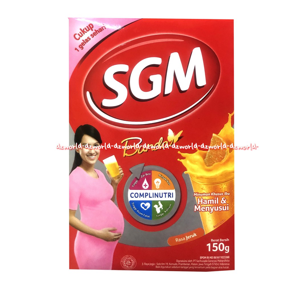 SGM Bunda 150gr Susu Hamil &amp; Menyusui Rasa Coklat Jeruk Susu Bubuk Untuk Ibu Hamil Pregnant Milk Powder Sgmbunda