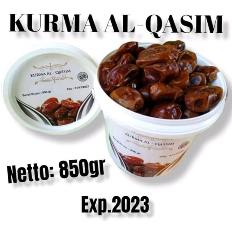 Kurma  Al-qassim 850gr Kemasan Ember Kurma Sukari Basah 850gr Ruthob / Bucket Pack Premium