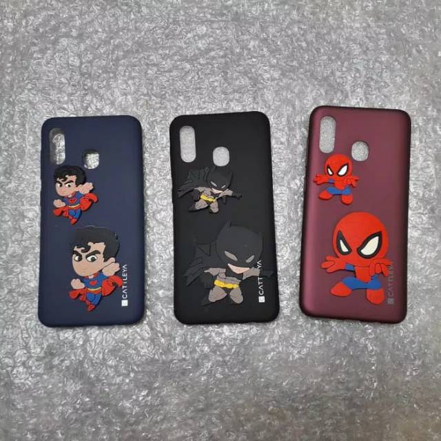 Case Samsung M20 karakter hero softcase casing silikon