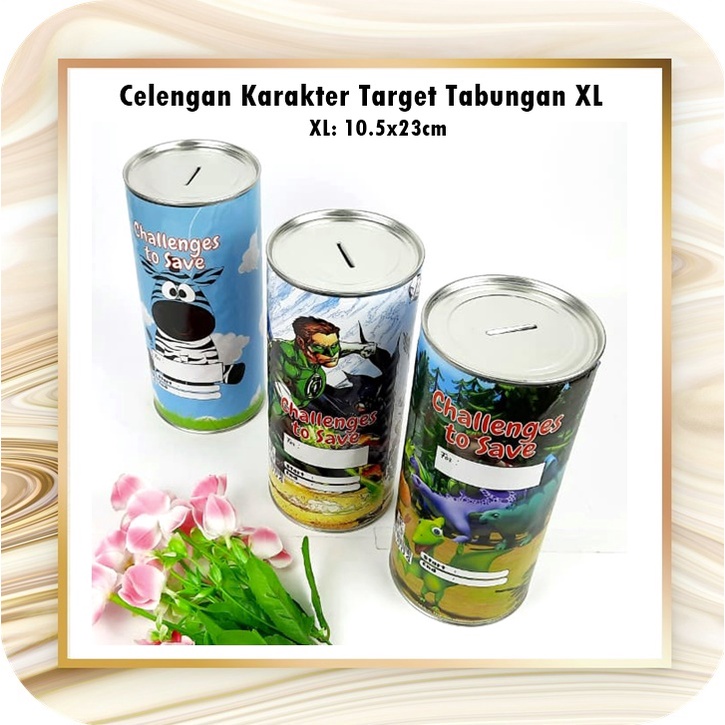 Celengan Target Challenge/Celengan Karakter XL