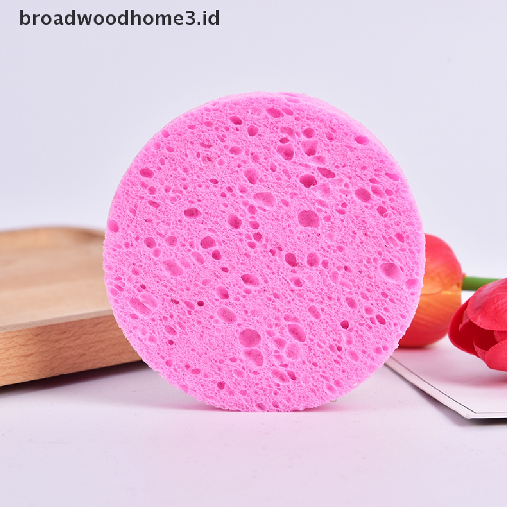 Spons Puff Bulat Bahan Serat Tanaman Alami Untuk Membersihkan Wajah
