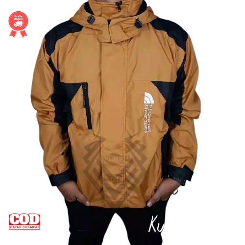 Jaket gunung /Jaket pendaki gunung pria / jaket murah / jaket outdoor TNF summit seriez-MUSTARD - HITAM