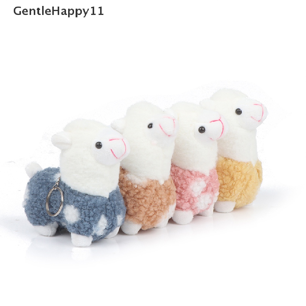 Gentlehappy 1pc Gantungan Kunci Boneka Alpaca Bahan Plush