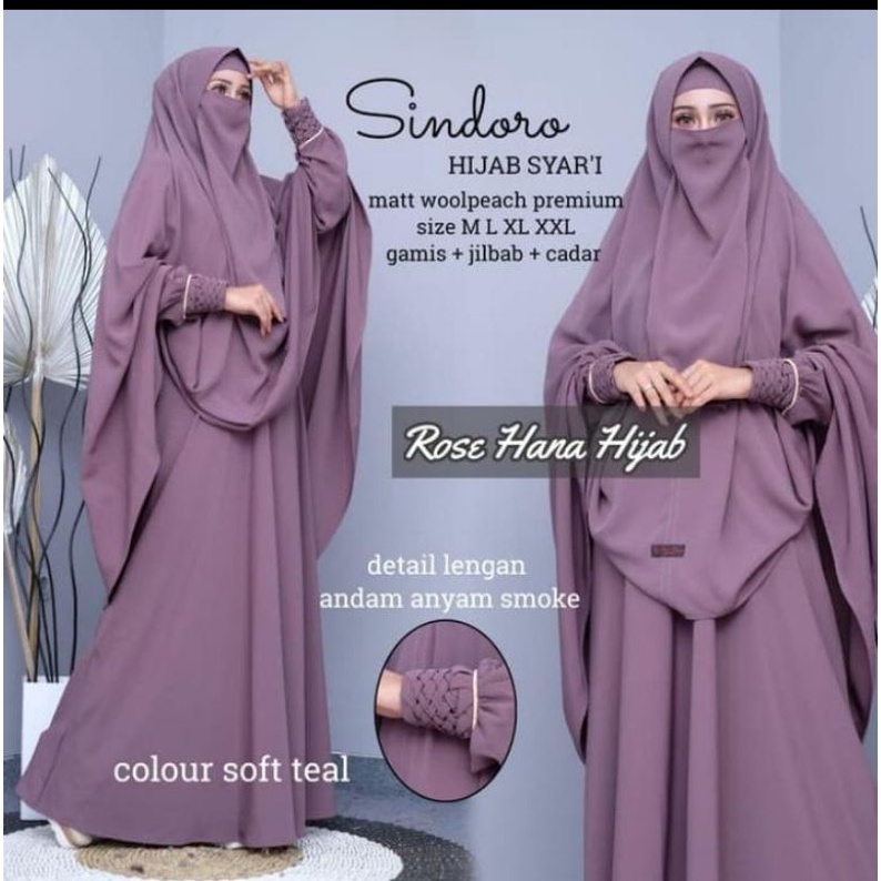 Sindoro Syari By Rose Hana Hijab ( Pesanan Khusus Softeal)