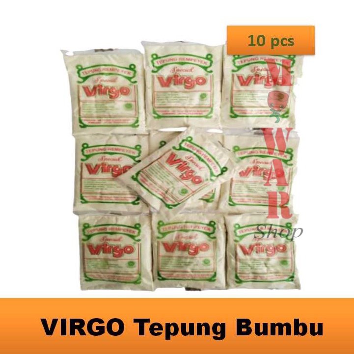 

(10 pcs x 1 pack) VIRGO Tepung Peyek Tepung Rempeyek Tepung Virgo Tepung Bumbu Serbaguna Ekonomis
