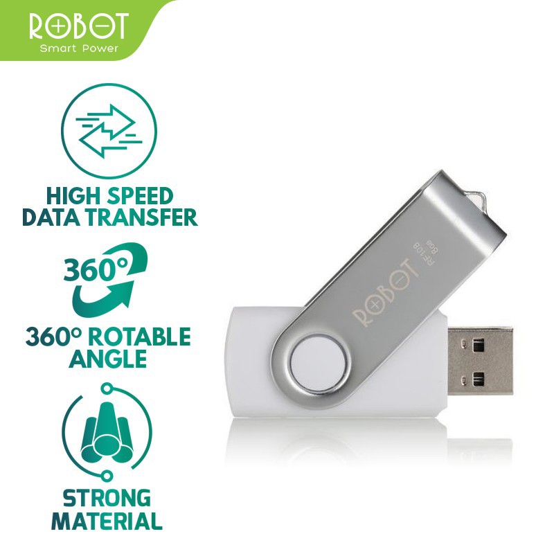 ❤ DIJAMIN ORI 100% ❤ ACC DEPOK ❤FLASHDISK ROBOT RF108 8GB FLASHDISK 8GB