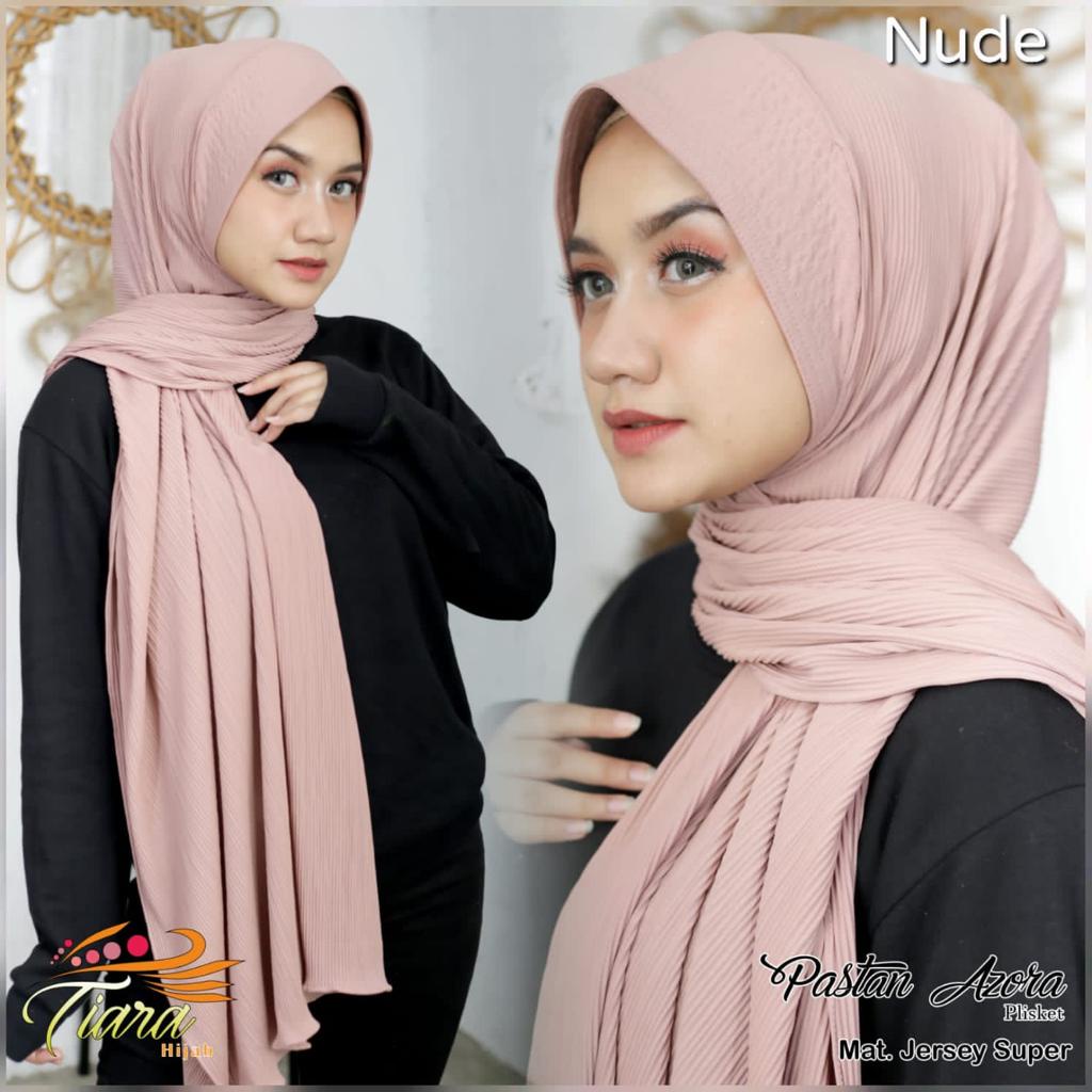 Jilbab Instan Pashmina Pastan Plisket Azora Ori Tyara Hijab by Athir.textile