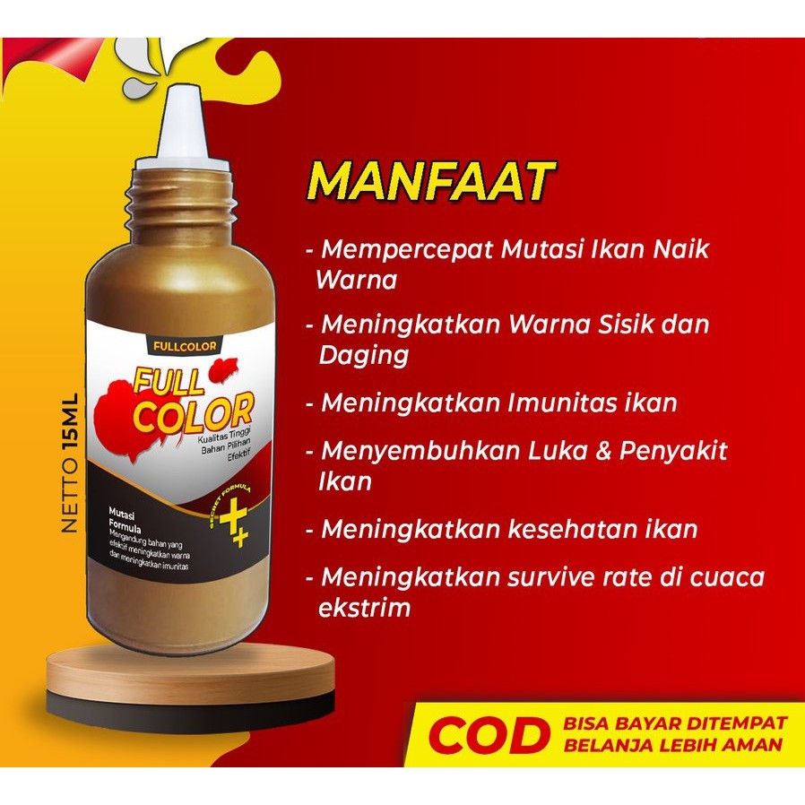 FULLCOLOR Obat Mutasi Ikan Cupang Mempercepat Meningkatkan Full Block