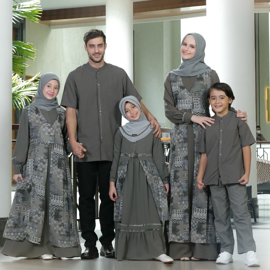 BAJU SARIMBIT KELUARGA TERBARU 2022 / SARIMBIT KELUARGA ETHICA ELFA 232 AUTUMN GREY / SARIMBIT COUPL