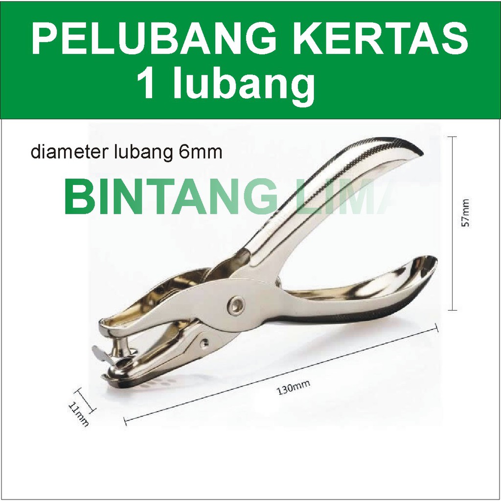 

hole punch Pelubang Kertas diameter 6 mm 1 Lubang V-Tec VT-1101