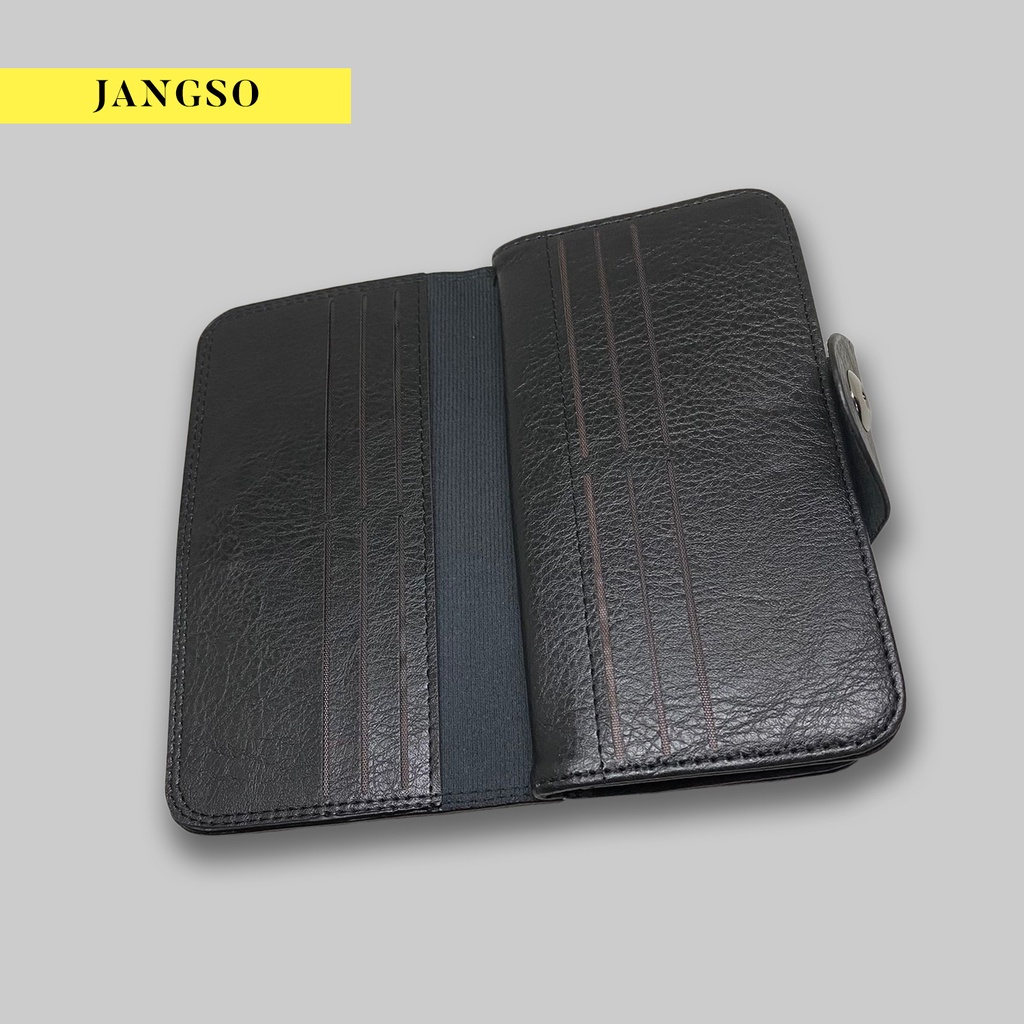 Dompet Kulit Pria Jangso - Lipat Dompet Kulit Men Fashion Leather Wallet