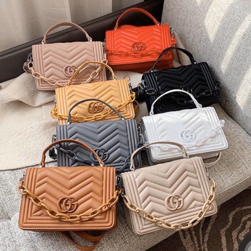 ✨✨HOTSALEE✨✨ TAS SELEMPANG HANDBAG SLINGBAG WANITA CEWEK IMPORT RANTAI KONDANGAN LB 205
