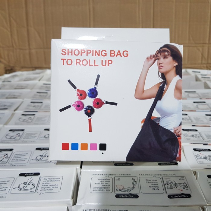 Tas Belanja Roll / Shopping Bag Rol / Roll Up Bag / Tas Belanja Lipat