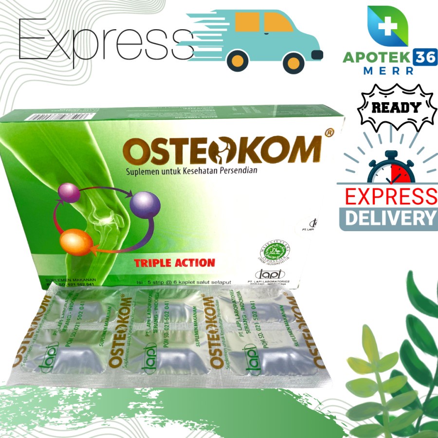 OSTEOKOM TAB VITAMIN SENDI PER STRIP