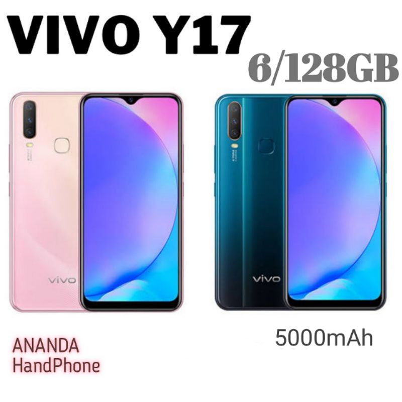 HP VIVO Y17 RAM 6/128GB Kapasitas tinggi 6.35 inches Dual SIM 20MP+13MP Murah android Smartphone garansi Toko