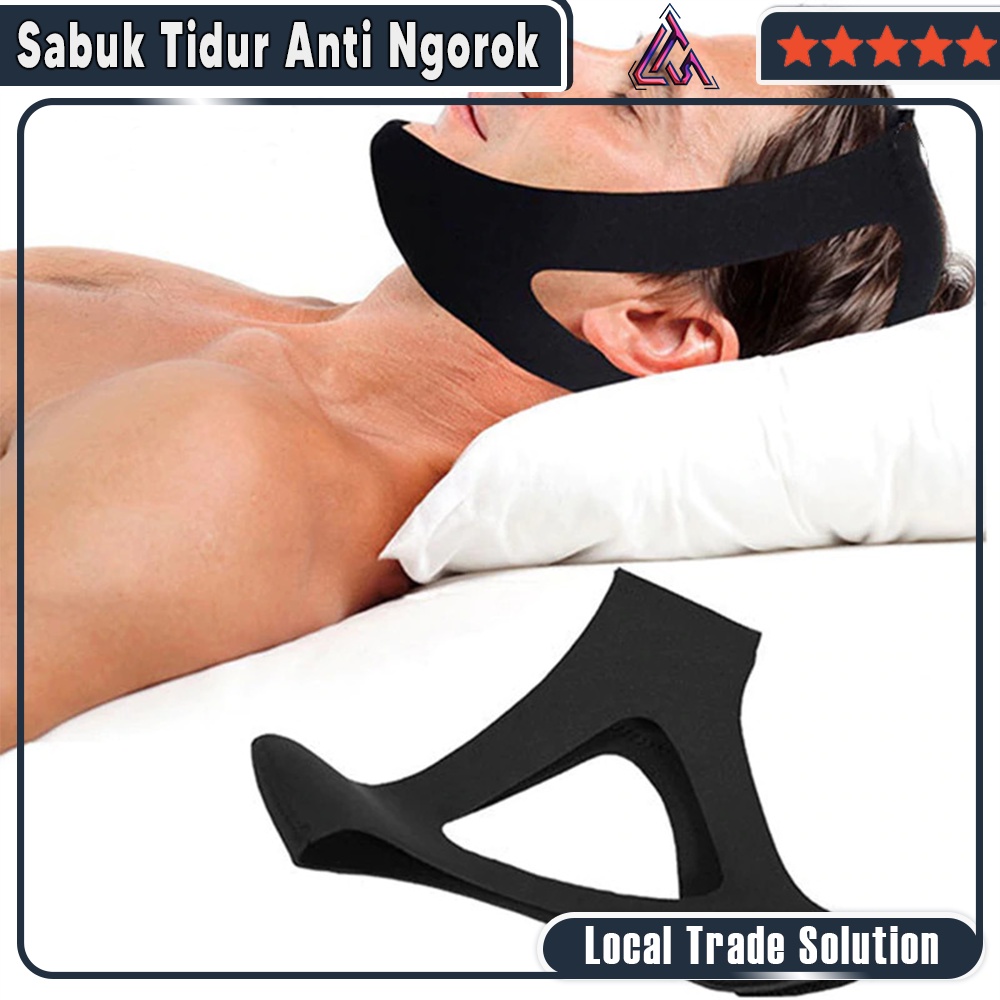 Sabuk Tidur Anti Ngorok Anti Mendengkur Snoring Solution Chin Rest Band Strap Mencegah Ngiler