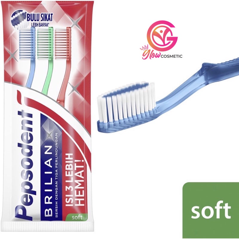 PEPSODENT SIKAT GIGI BRILIAN ISI 3 -GC