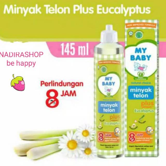 My baby minyak telon 145ml (dahulu 150ml)  anti nyamuk selama 8 jam #original