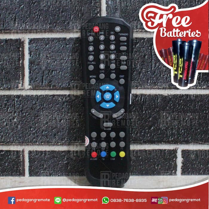 Dijual Remot Remote Receiver TV Parabola Matrix Garuda MPEG 4 Berkualitas