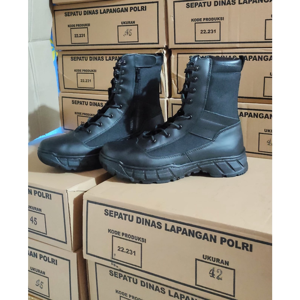 SEPATU PDL POLRI ORIGINAL  / SEPATU PDL RESLETING JATAH POLRI