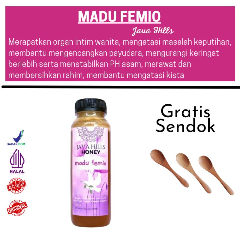 MADU FEMIO / JAVAHILLS HONEY / MADU WANITA