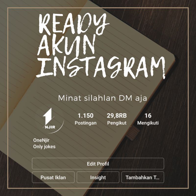 Jual Akun Instagram 29K | Shopee Indonesia