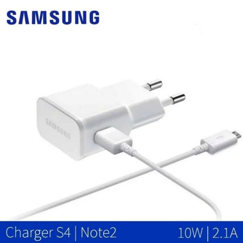 Charger Casan Samsung Galaxy S4 Note 2 J1 Ace Grand Prime Colokan Micro Usb Original