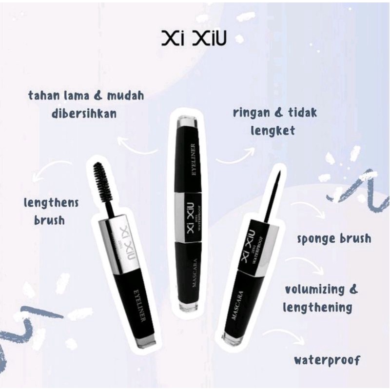 Xi Xiu Eyeliner 2in1/Mascara eyeliner 2in1 waterproof